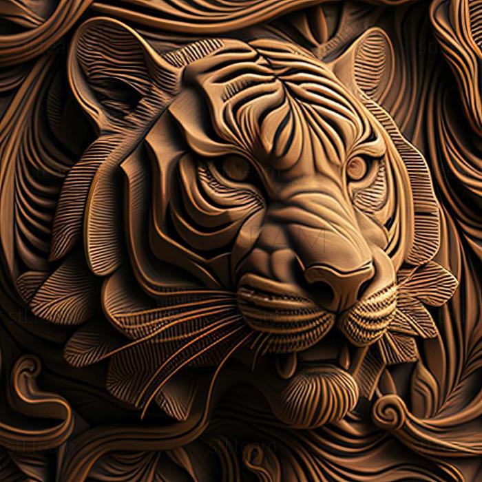 3D model Zabrodsky Tiger famous animal (STL)
